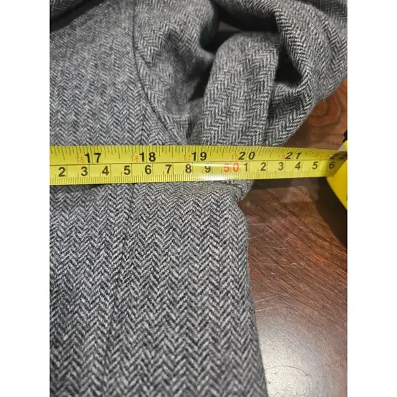 Everlane The Oversized Blazer Women’s 4 Gray Herringbone Wool Blend Longline - Picture 5 of 6